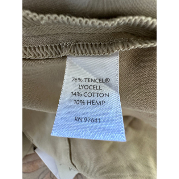 J.Jill Wide Leg Sand dress Tencel pants‎ Women size 12 P - Picture 10 of 10